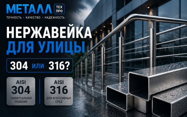 Как выбрать нержавеющую сталь для уличных ограждений и фасадов: марки, советы, сравнение.